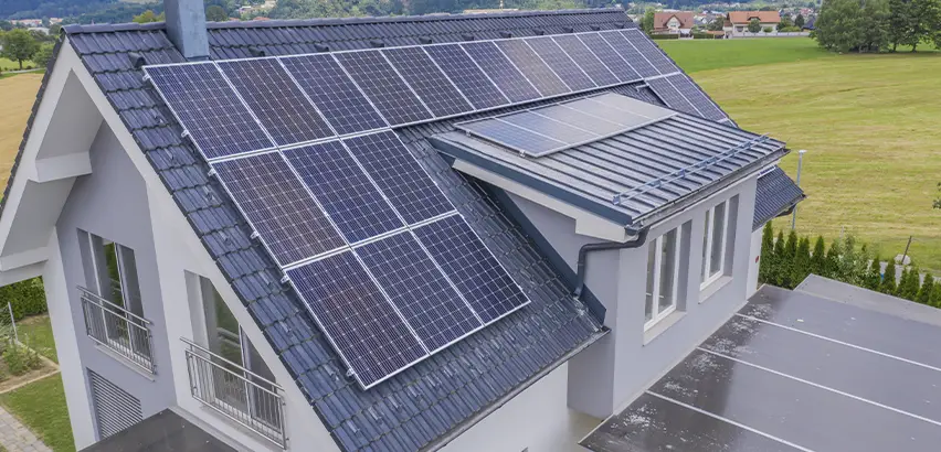 Residential Solar Roof Installation in Brenham